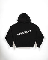 Oversized Star Embroidered Hoodie with Front Pocket