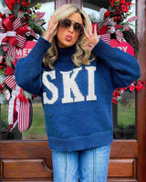 Oversized Turtleneck Jumper with Stripe Sleeves
