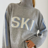 Oversized Turtleneck Jumper with Stripe Sleeves