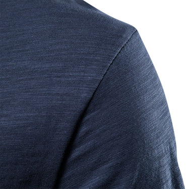 Plain Men's Round Neck T-Shirt With Short Sleeves