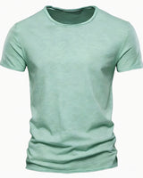Close-up of the short sleeve cuff with stitched edge
