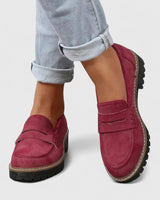 Platform Loafers with Lug Sole