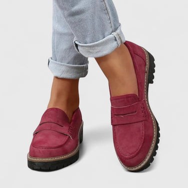 Platform Loafers with Lug Sole