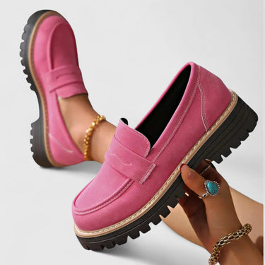 Platform Loafers with Lug Sole