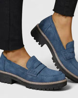 Platform Loafers with Lug Sole