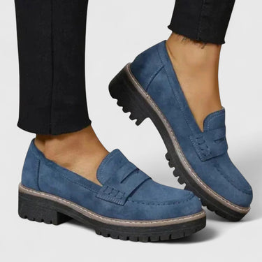 Platform Loafers with Lug Sole