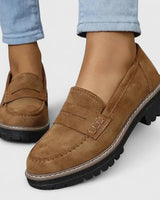 Platform Loafers with Lug Sole