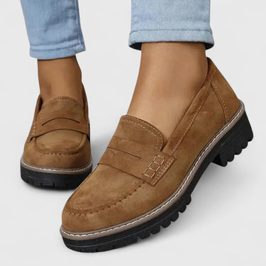 Platform Loafers with Lug Sole