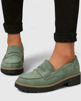 Platform Loafers with Lug Sole