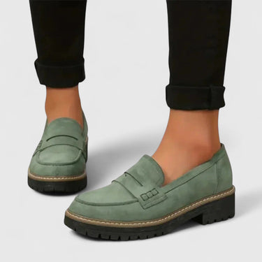 Platform Loafers with Lug Sole