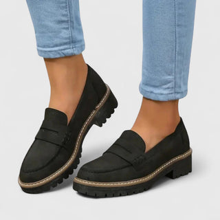 Platform Loafers with Lug Sole