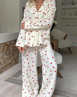 Pyjama Set with Heart Pattern