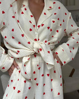 Pyjama Set with Heart Pattern