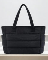 Quilted Tote Bag with Shoulder Straps