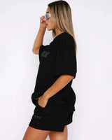 Relaxed-Fit Co-Ord Set with T-Shirt and Shorts