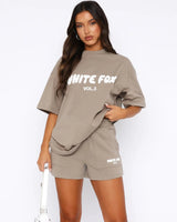 Relaxed-Fit Co-Ord Set with T-Shirt and Shorts