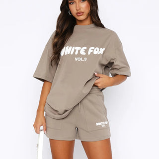 Relaxed-Fit Co-Ord Set with T-Shirt and Shorts