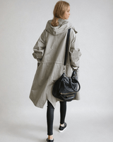 Beige Trench Coat with Relaxed Fit
