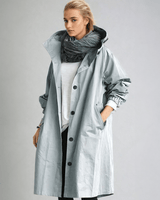 Beige Trench Coat with Relaxed Fit