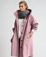 Beige Trench Coat with Relaxed Fit