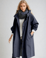Beige Trench Coat with Relaxed Fit