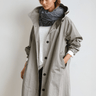 Beige Trench Coat with Relaxed Fit
