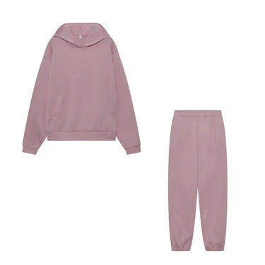 Relaxed Hoodie and Jogger Set with Tapered Leg