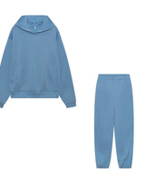 Relaxed Hoodie and Jogger Set with Tapered Leg