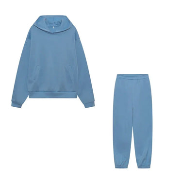 Relaxed Hoodie and Jogger Set with Tapered Leg