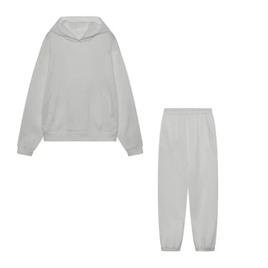 Relaxed Hoodie and Jogger Set with Tapered Leg