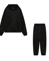 Relaxed Hoodie and Jogger Set with Tapered Leg