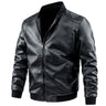 Close-up of the cuff and sleeve hem of the leather jacket