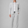 Men's two-piece overshirt and trousers co-ord set, front view
