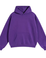 Relaxed Men's Pullover Hoodie With Kangaroo Pocket