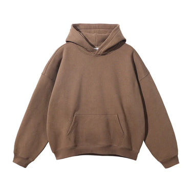 Relaxed Men's Pullover Hoodie With Kangaroo Pocket