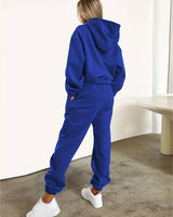 Detail shot of the waistband and trouser fit on the jogging set