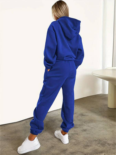 Detail shot of the waistband and trouser fit on the jogging set