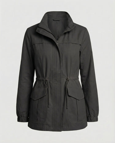 Close-up of the adjustable drawstring cord at the waist