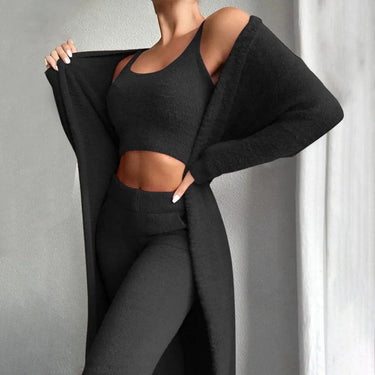 Close-up of long-sleeve cuff detail on ribbed knit top