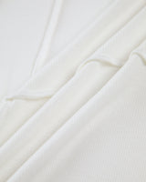 Ribbed Long Sleeve Top with Exposed Seam Detail
