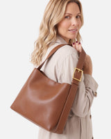 Interior view of the hobo bag showing the spacious main compartment