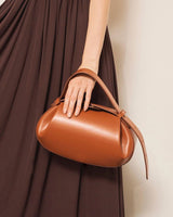 Sculptural Shoulder Bag with Top Handle