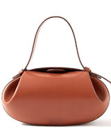 Sculptural Shoulder Bag with Top Handle