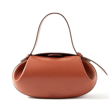 Sculptural Shoulder Bag with Top Handle