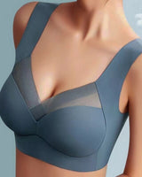 Seamless Wireless Support Bra with Wide Straps