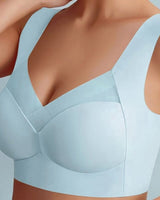 Seamless Wireless Support Bra with Wide Straps