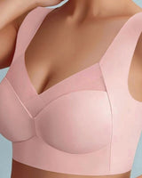 Seamless Wireless Support Bra with Wide Straps