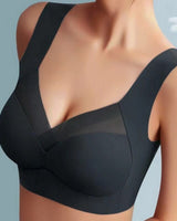 Seamless Wireless Support Bra with Wide Straps