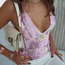 Sequin V-Neck Camisole Top with Adjustable Straps