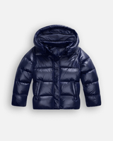 Slim-Fit Puffer Jacket with Glossy Finish